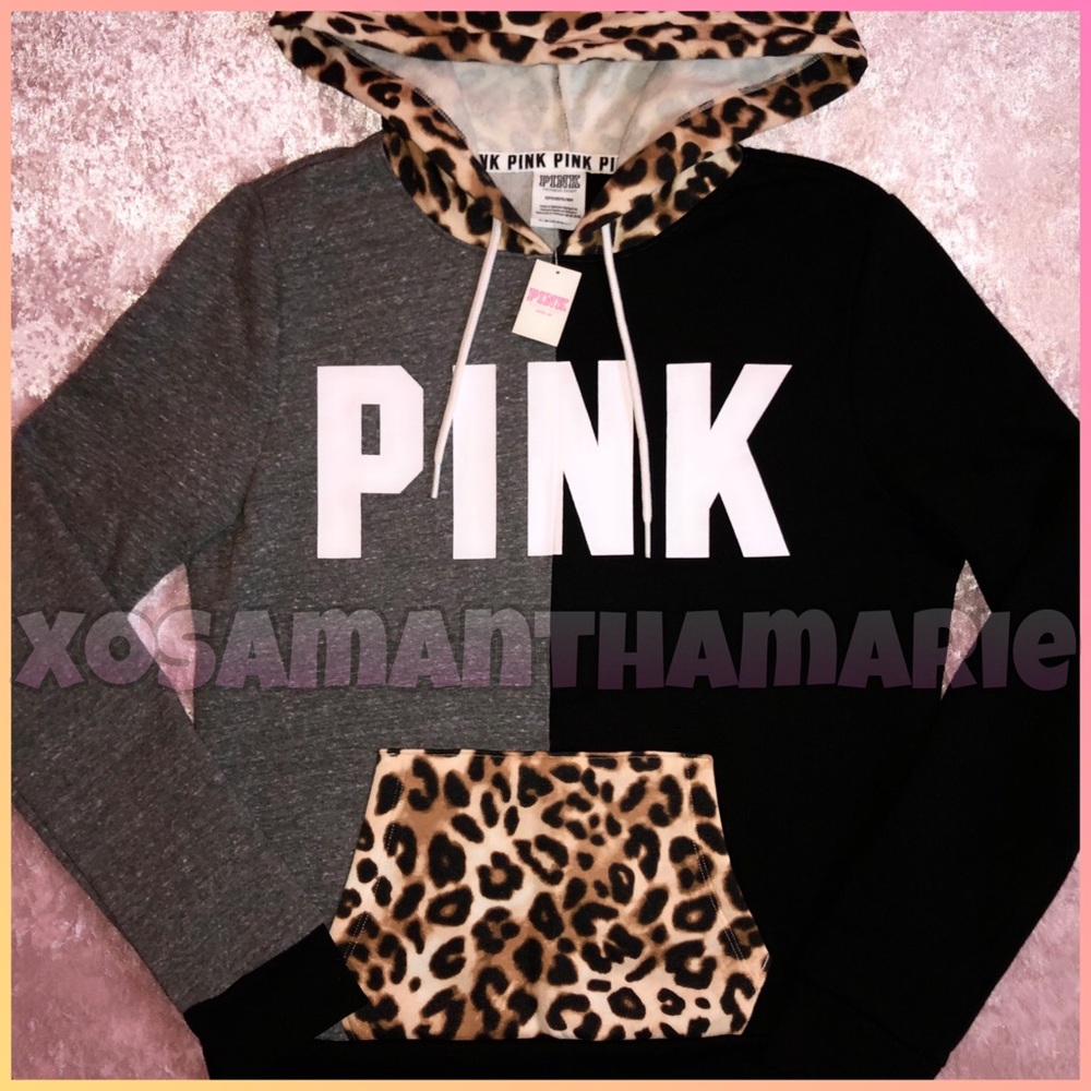 VS PINK Leopard Colorblock Set - Picture 3 of 14